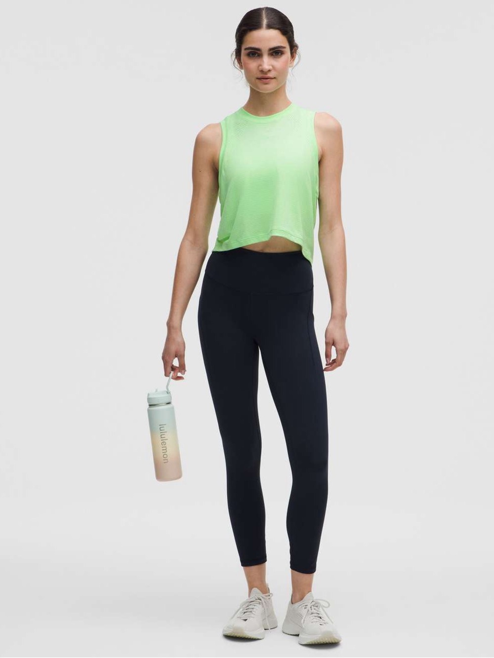 Lululemon Swiftly High-Low Cropped Tank Top Workout Gym Running Flowy